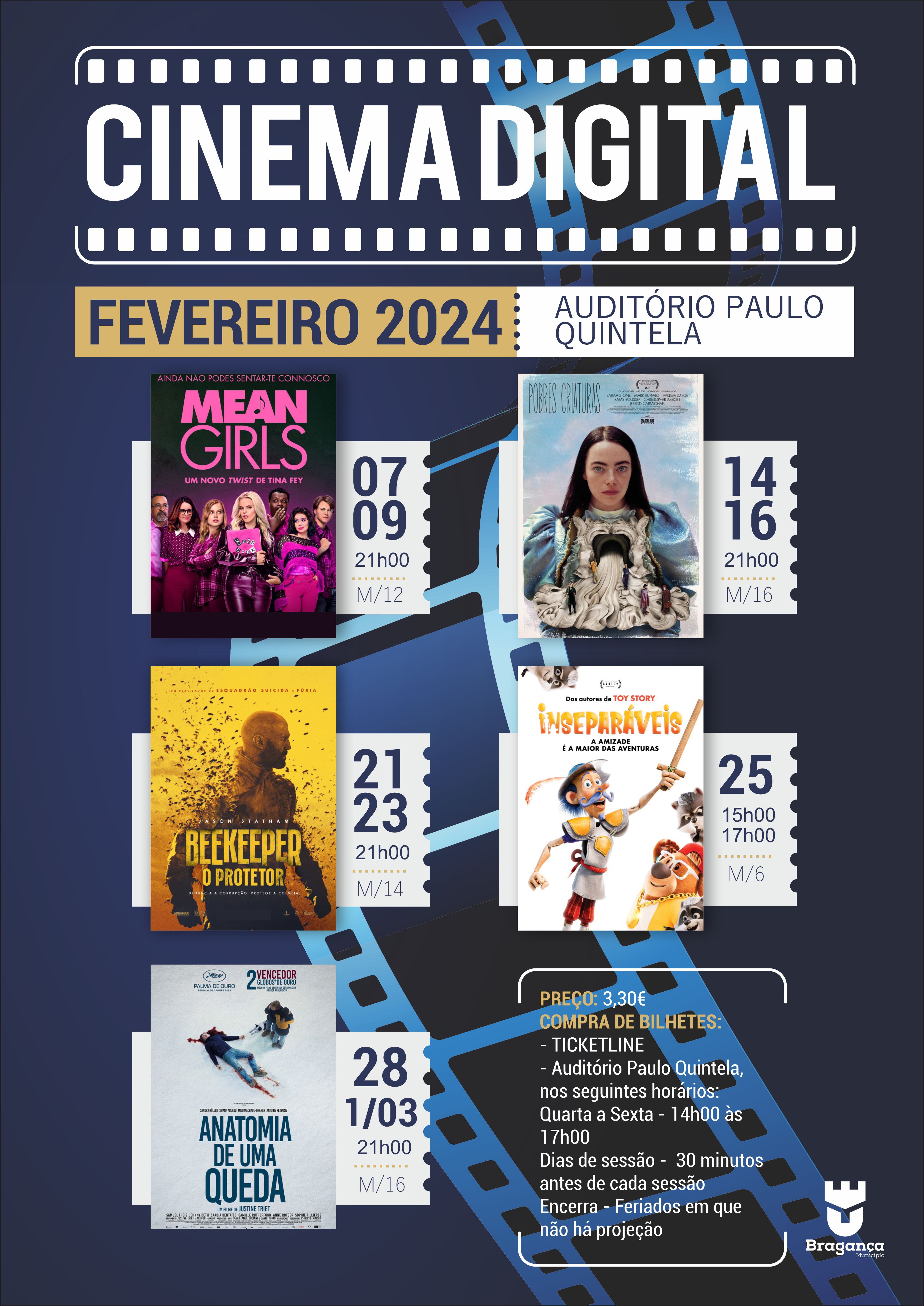 Cinema Digital - Fevereiro 2024 - CM Bragança
