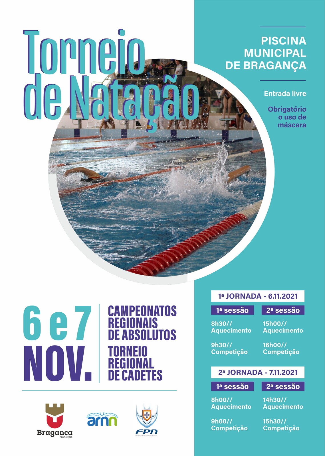 Torneio de Natação | Campeonatos Regionais de Absolutos e Torneio Regional de Cadetes 