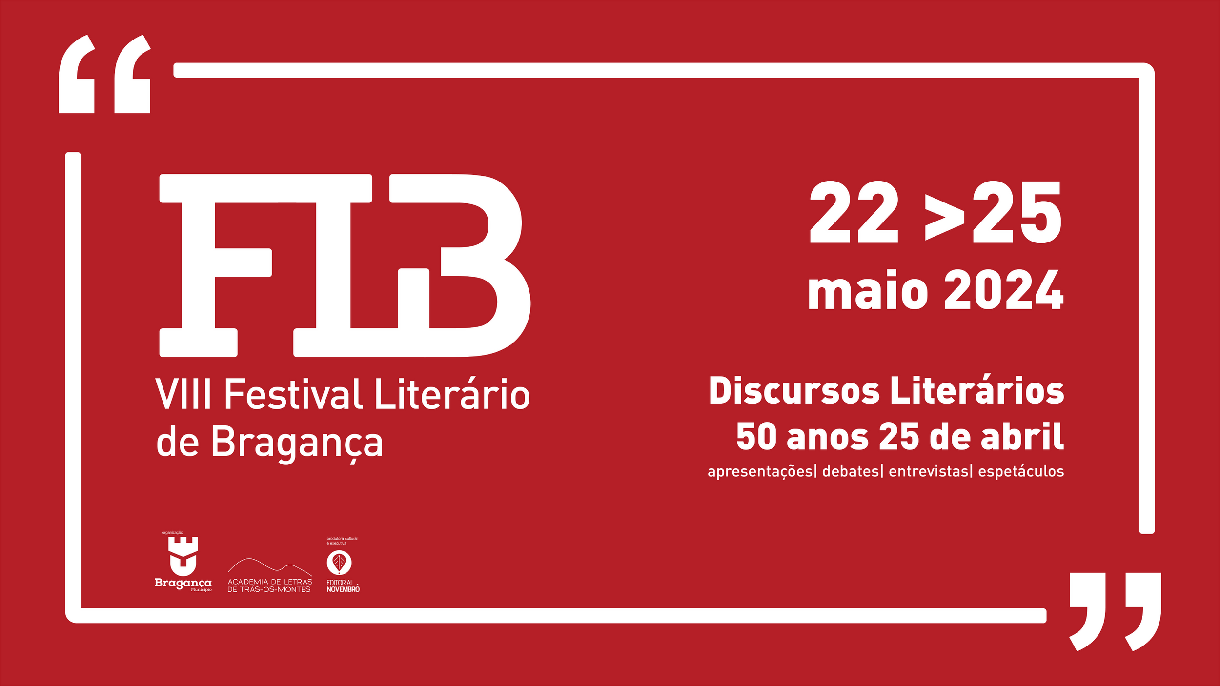 VIII Festival Literário de Bragança 