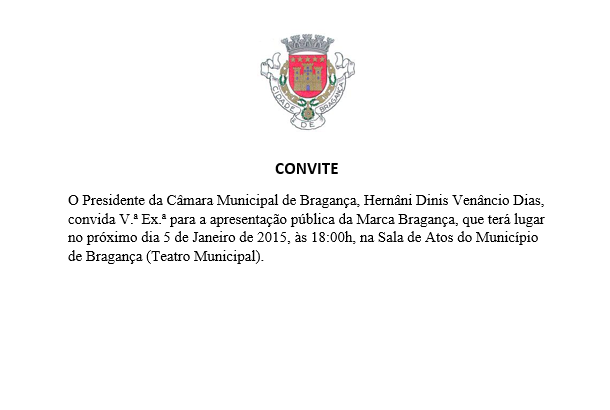 Apresentação pública da nova Marca Bragança