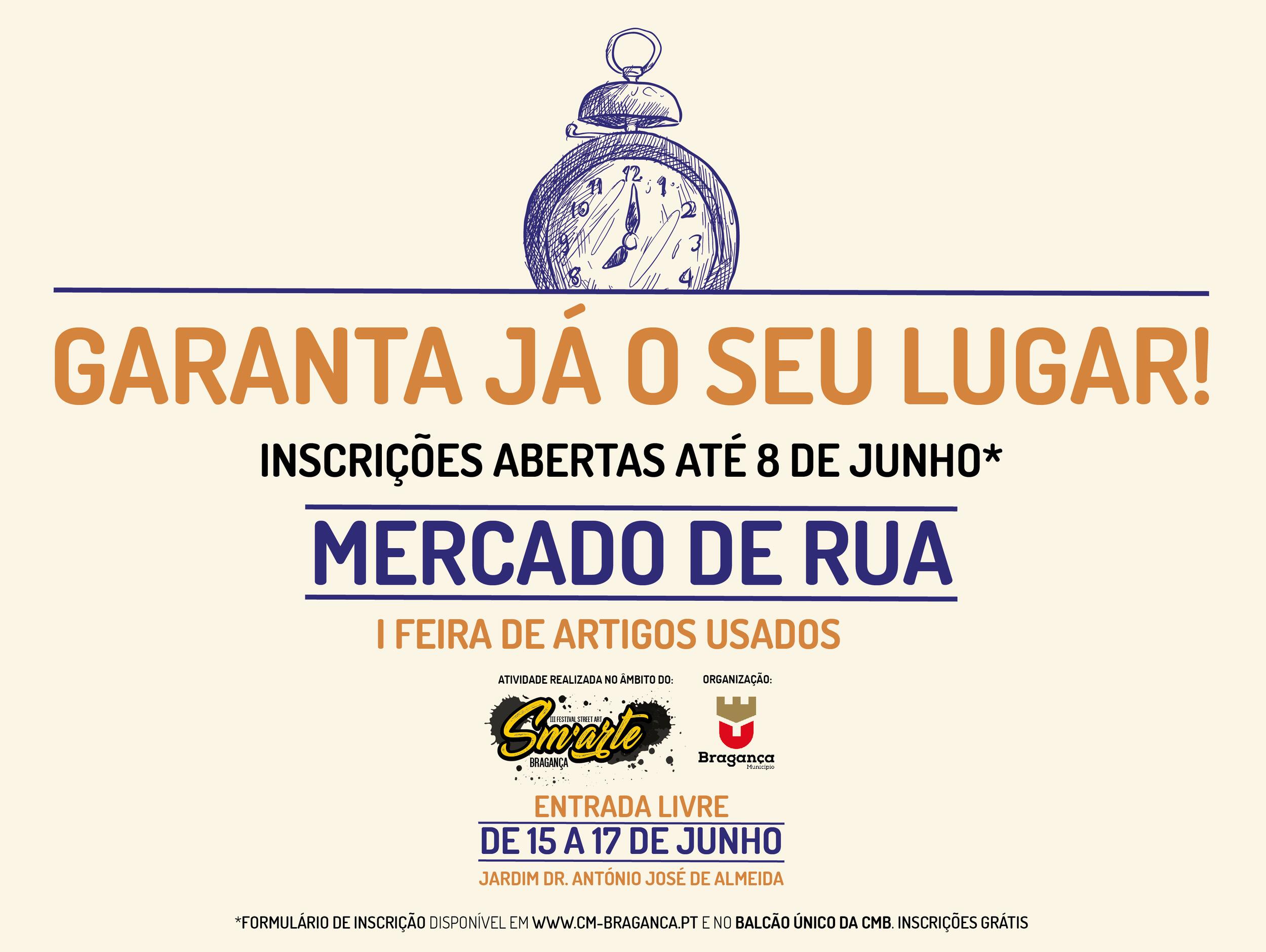 Mercado de Rua - INSCRIÇÕES ABERTAS - SM'ARTE - 15 a 17 de junho