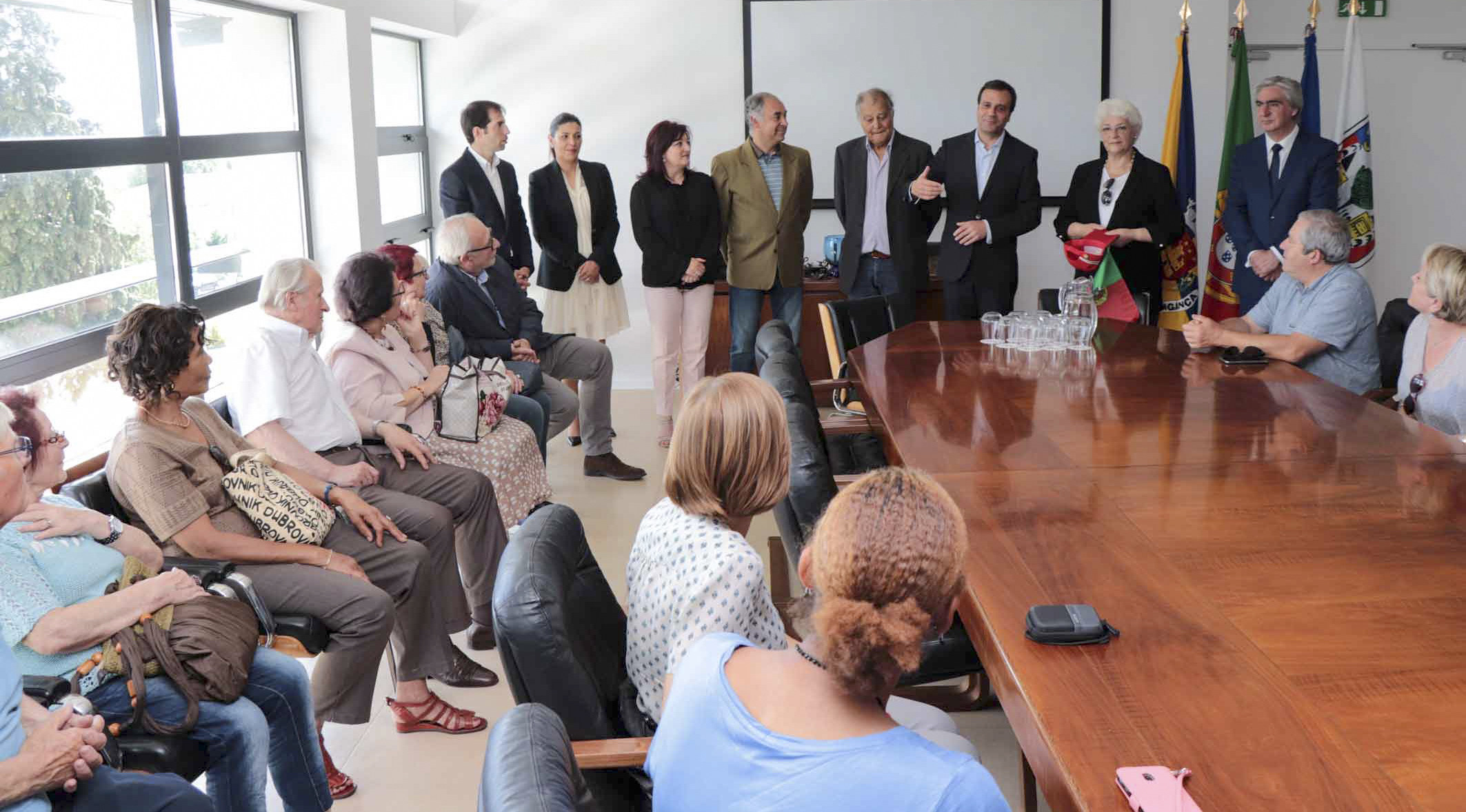 Receção do Comité de Geminação Les Pavillons-Sous-Bois - Bragança