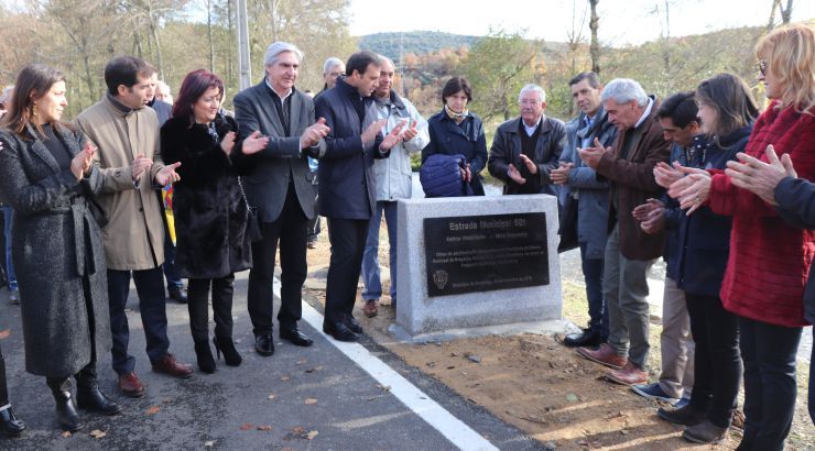 Inauguração das obras de pavimentação da Estrada Municipal 501 – França-Aveleda