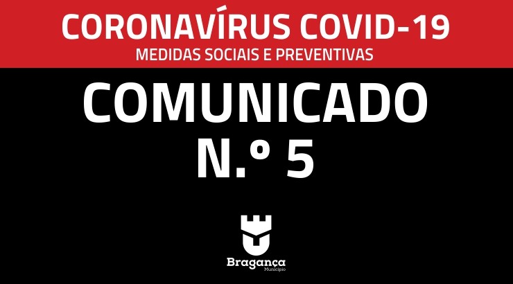 COMUNICADO N.º 5 - | Medidas Sociais e Preventivas