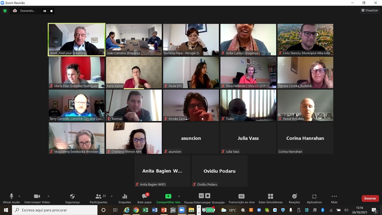 Reunião Transnacional “Find Your Greatness” em Bragança