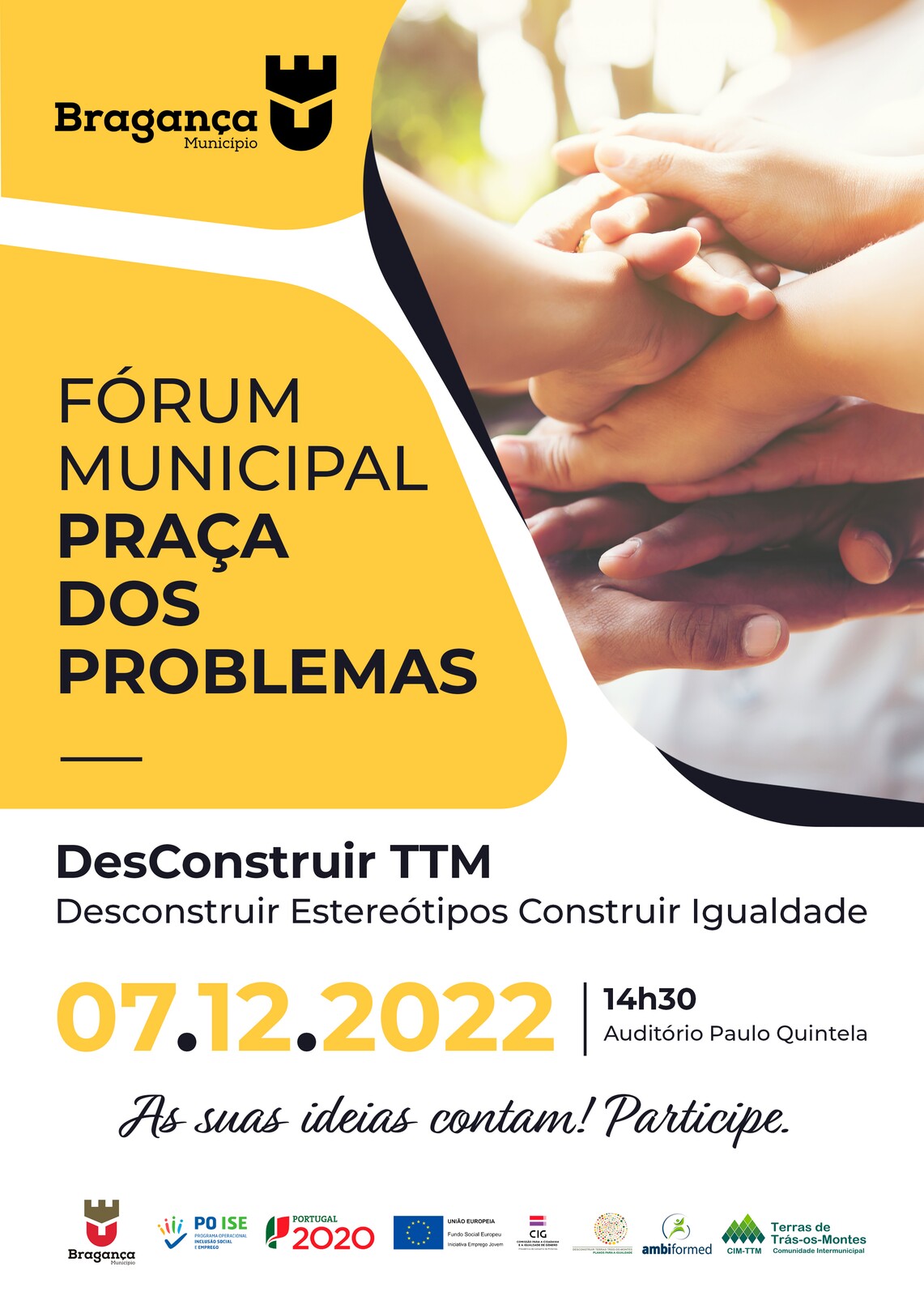 FÓRUM MUNICIPAL PARA A IGUALDADE DE GÉNERO E NÃO DISCRIMINAÇÃO