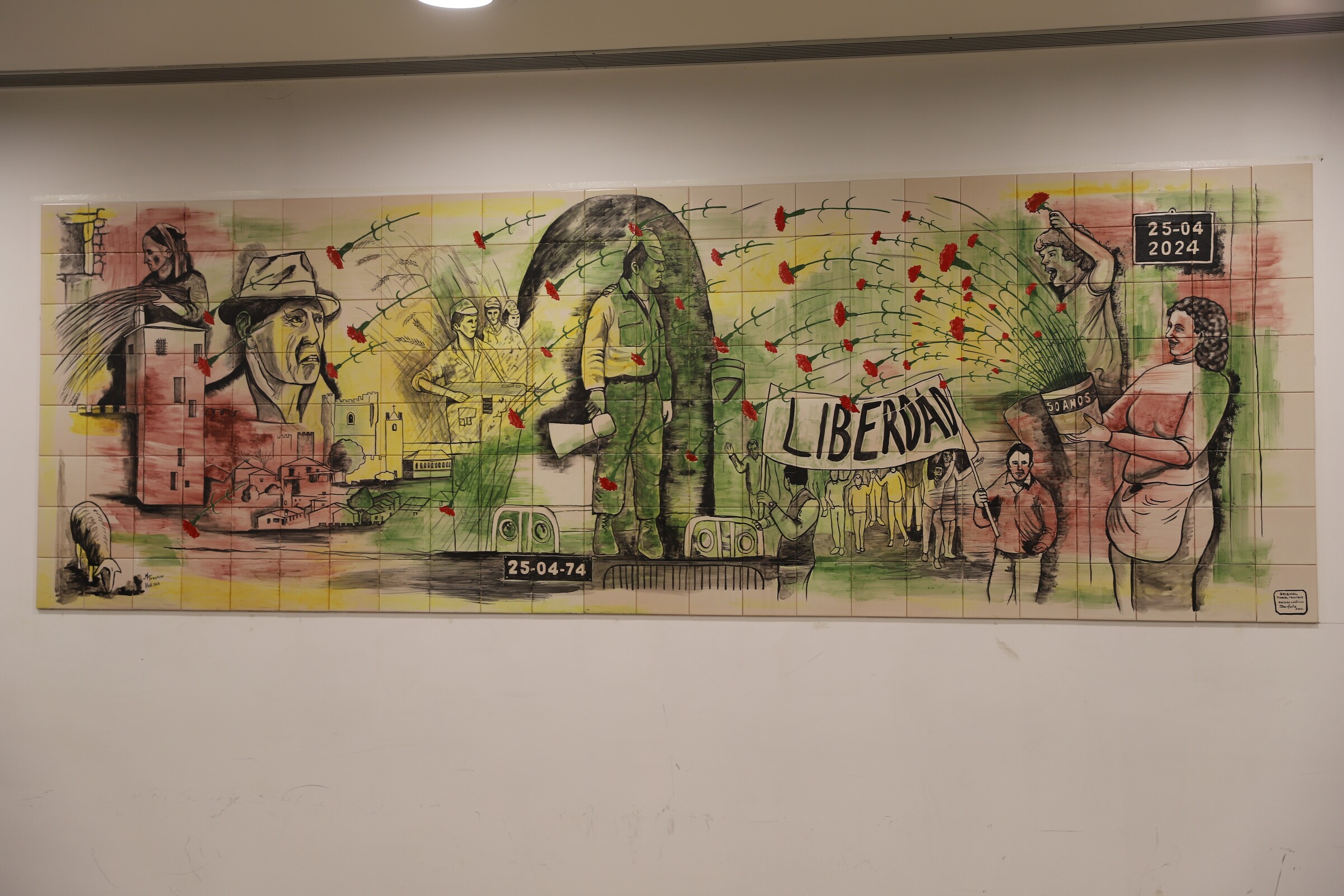 Inauguração do painel "Liberdade"