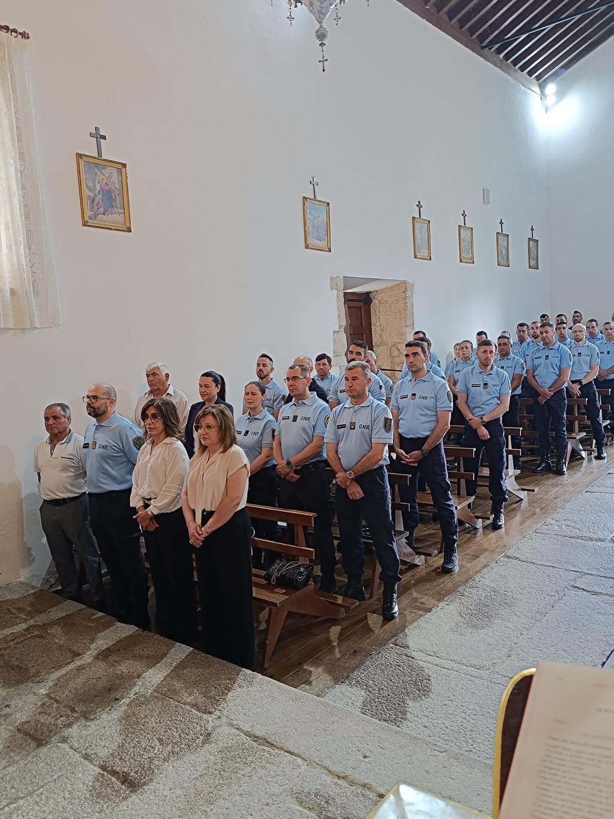 Celebração em honra de Nossa Senhora do Carmo, padroeira da Guarda Nacional Republicana