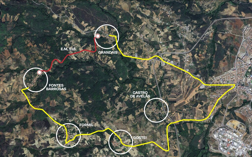 Percurso Alternativo - Grandais – Bragança – Gostei – Formil – Fontes Barrosas